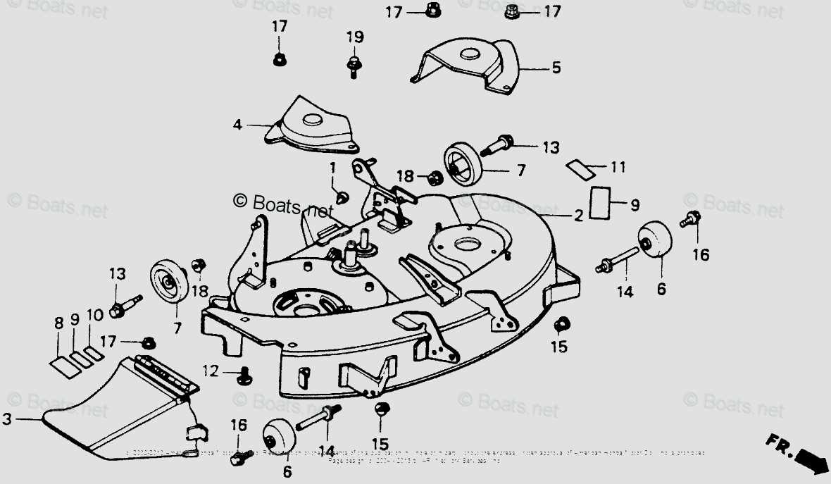 craftsman riding mower deck parts diagram