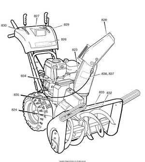 craftsman snow blower parts diagram