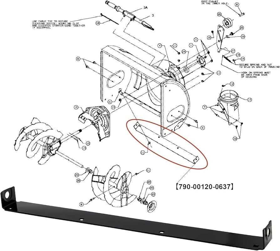 craftsman snowblower parts diagram