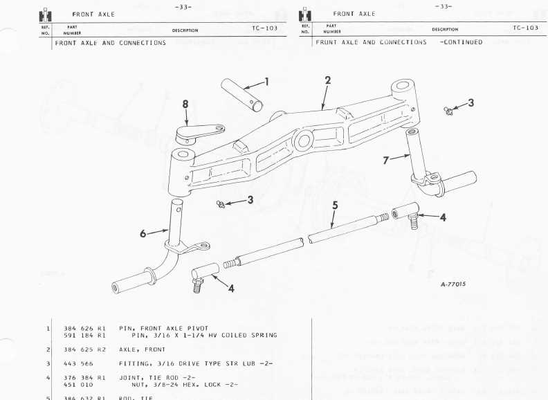 cub cadet lt1050 steering parts diagram