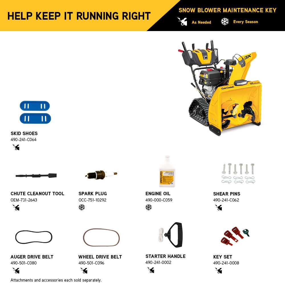 cub cadet snow blower parts diagram