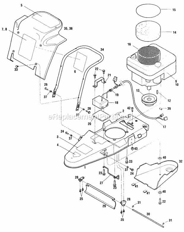 cub cadet st 100 parts diagram