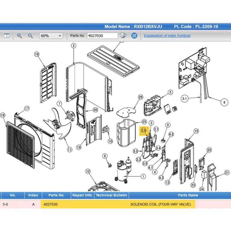 daikin mini split parts diagram