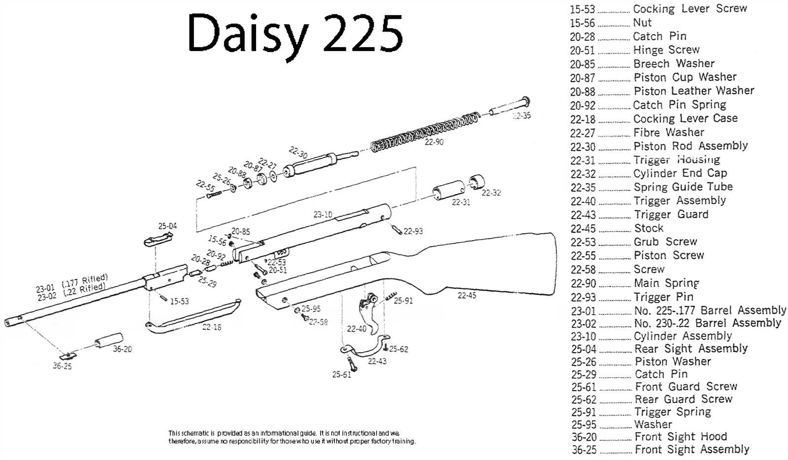 daisy 25 parts diagram