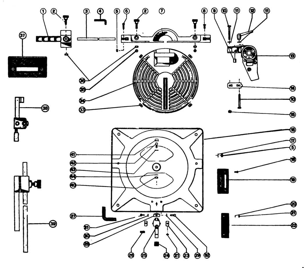 dewalt chop saw parts diagram