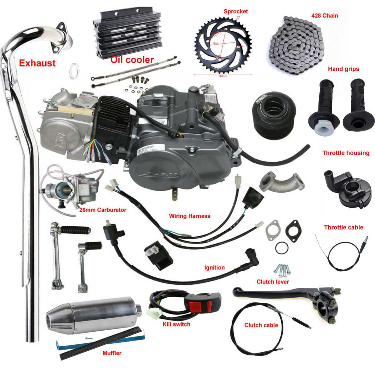 diagram dirt bike parts