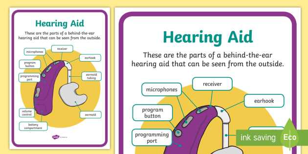 diagram hearing aid parts