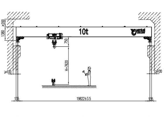 diagram overhead crane hoist parts