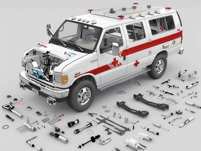 diagram parts of an ambulance