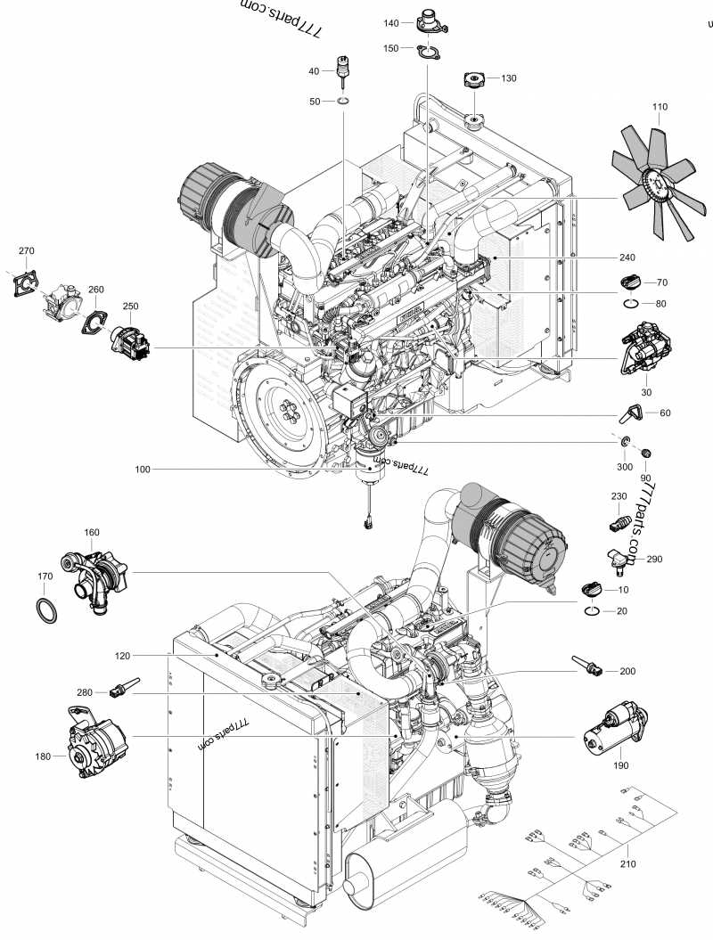 diesel engine parts diagram