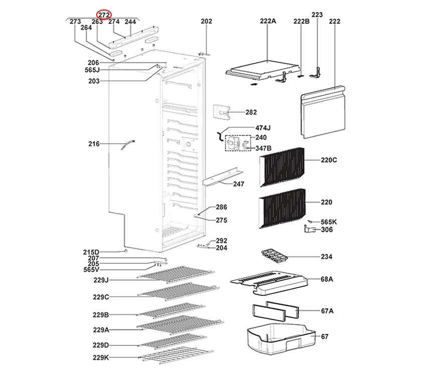 dometic refrigerator parts diagram