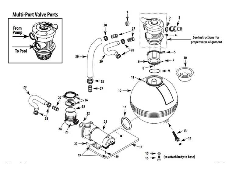 doughboy pool parts diagram