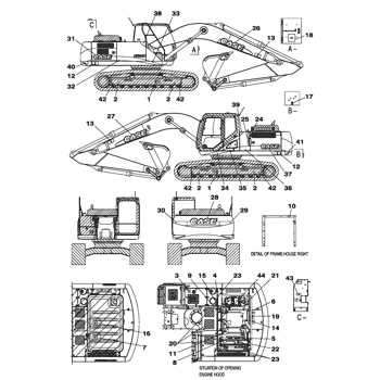 excavator parts diagram pdf