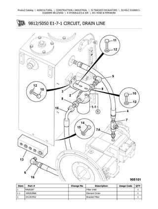 excavator parts diagram pdf