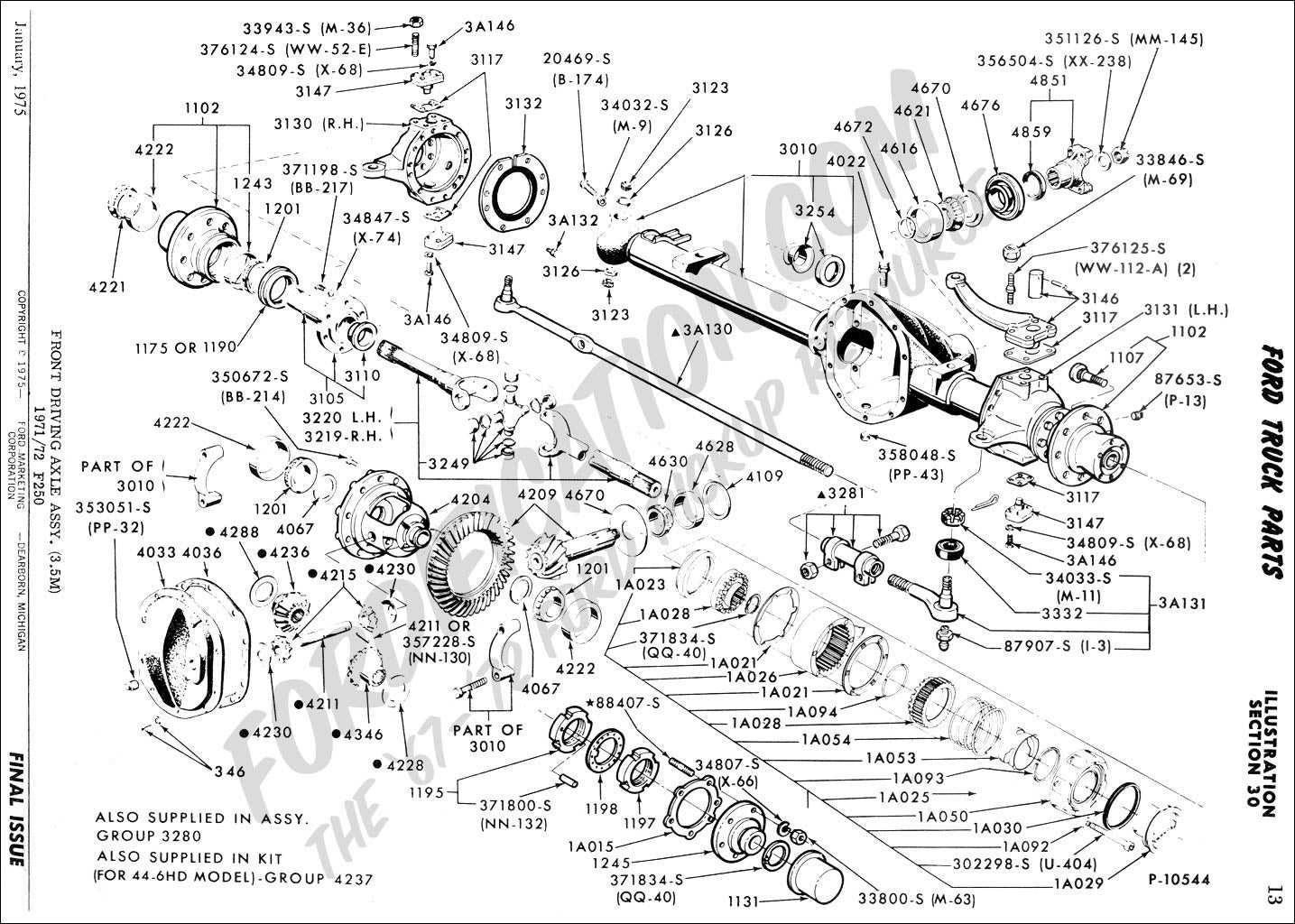 f250 steering parts diagram