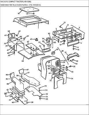 ford 1910 tractor parts diagram