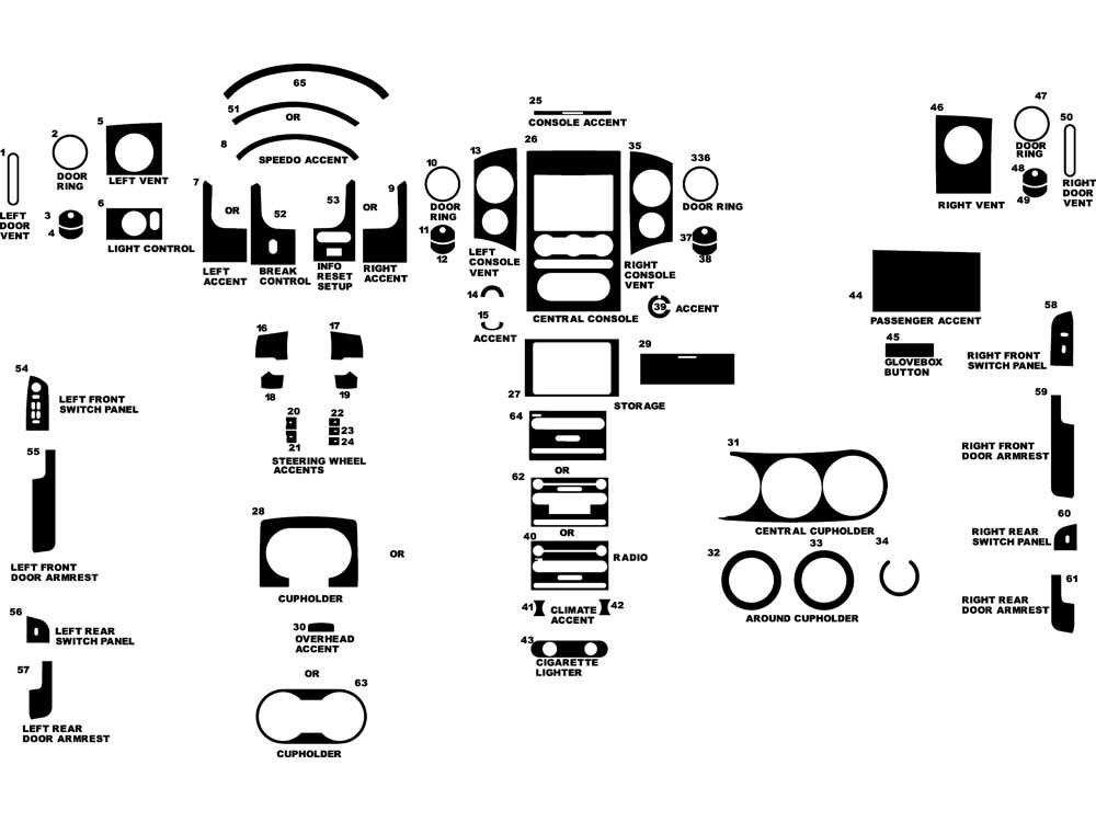 ford f 150 interior parts diagram