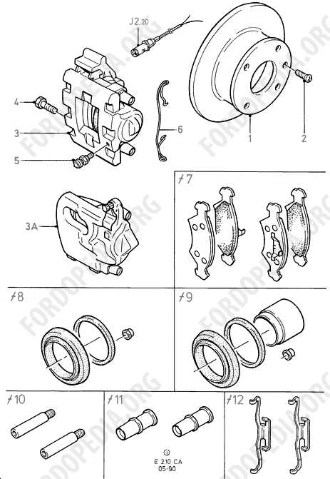 ford f800 brake parts diagram