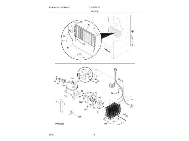 frigidaire upright freezer parts diagram