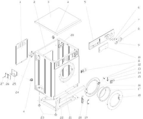 frigidaire washer dryer combo parts diagram