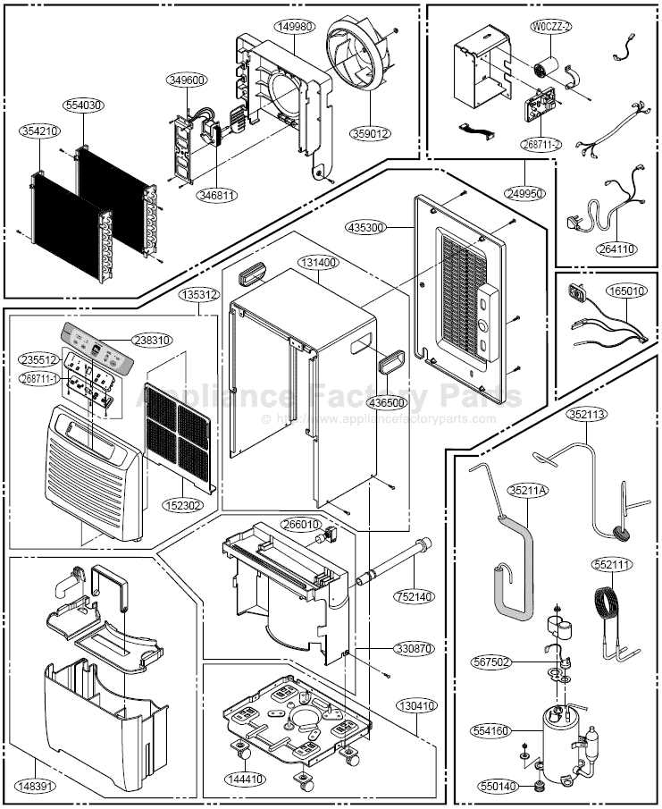 ge dehumidifier parts diagram