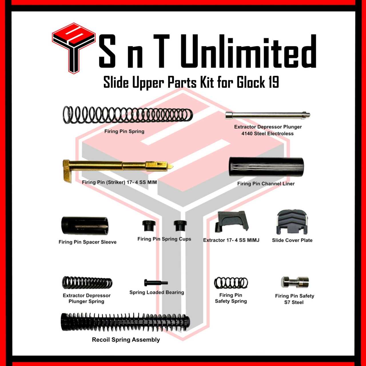 glock 19 gen 3 parts diagram