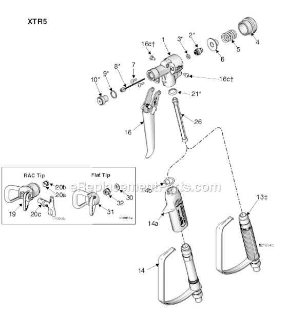 graco magnum x5 spray gun parts diagram