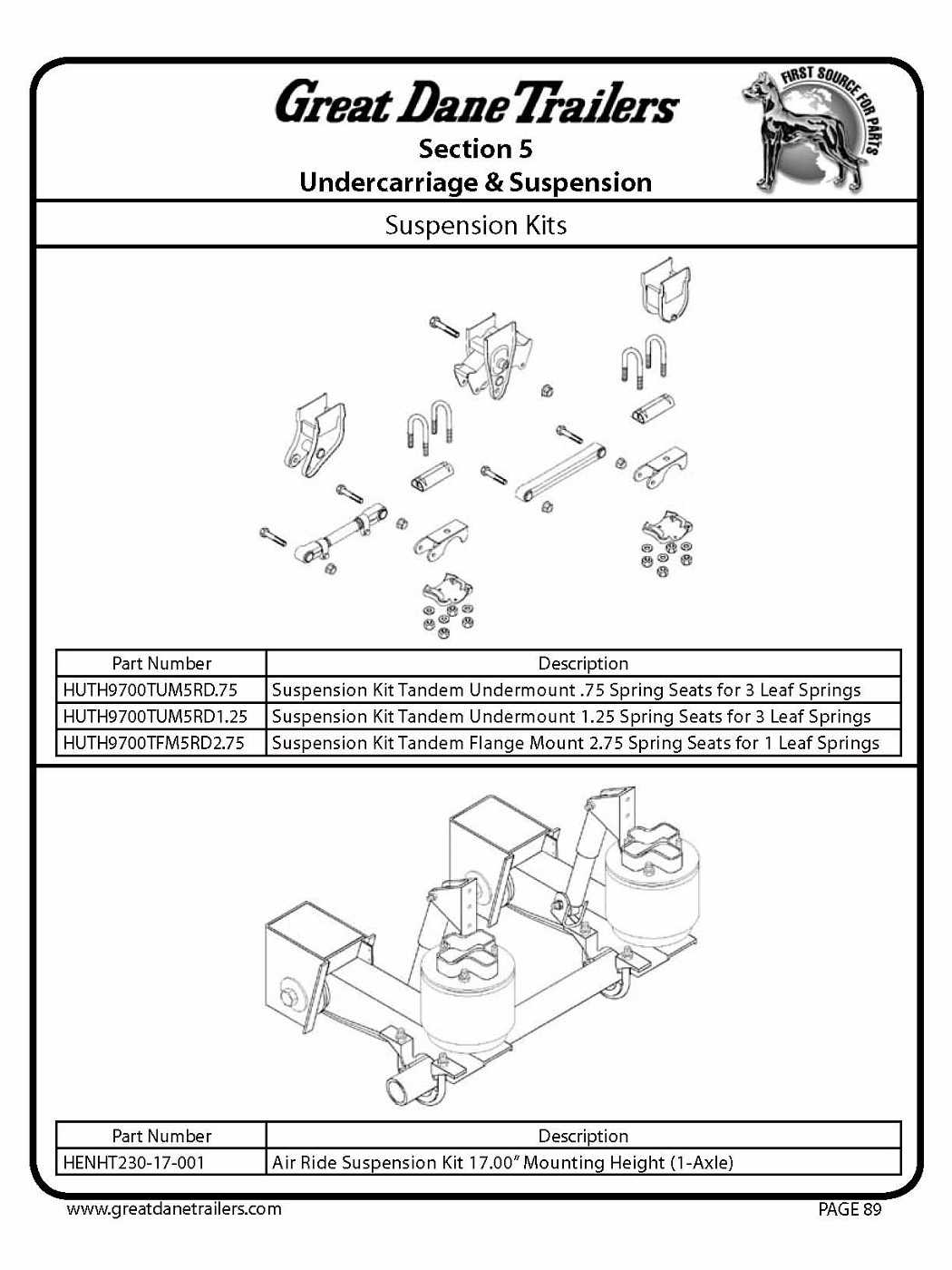 great dane trailer parts diagram