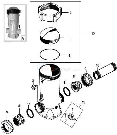 hayward chlorinator parts diagram