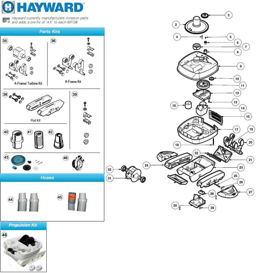 hayward ec65 parts diagram