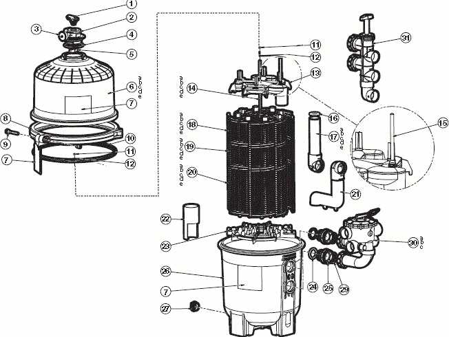 hayward s200 sand filter parts diagram