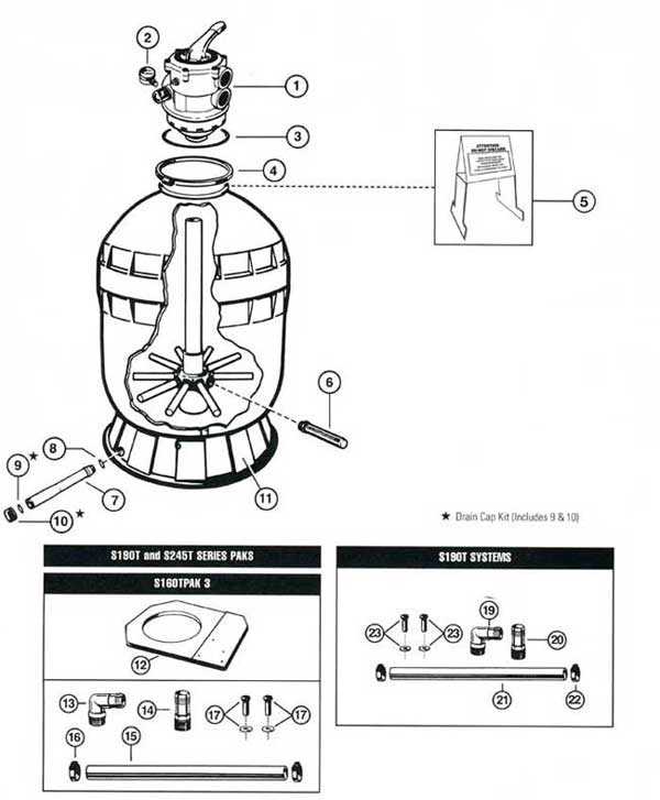 hayward sand filter parts diagram