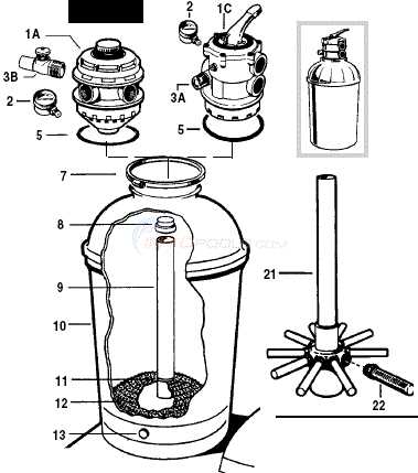 hayward sand filter parts diagram