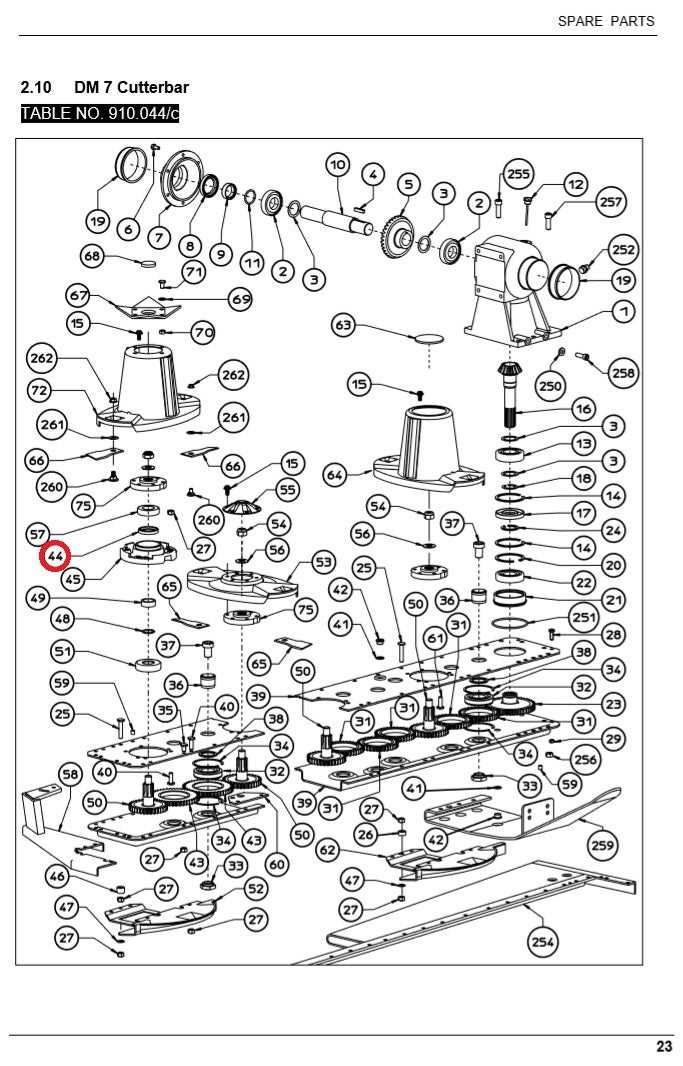 hesston 1120 haybine parts diagram