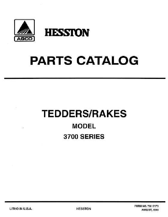 hesston 3717 tedder parts diagram