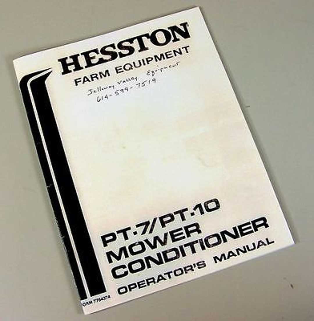 hesston pt7 haybine parts diagram