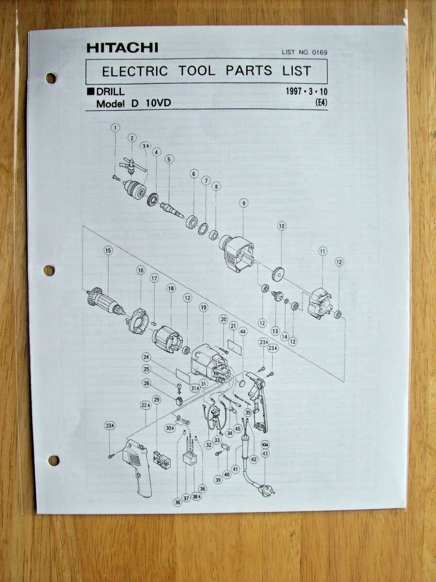 hitachi c10fsh parts diagram