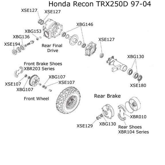 honda 400ex parts diagram