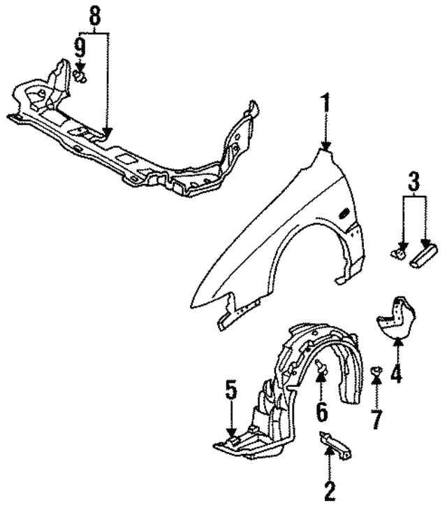 honda accord body parts diagram