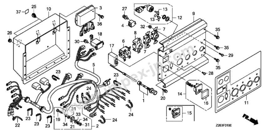 honda eu2000i parts diagram