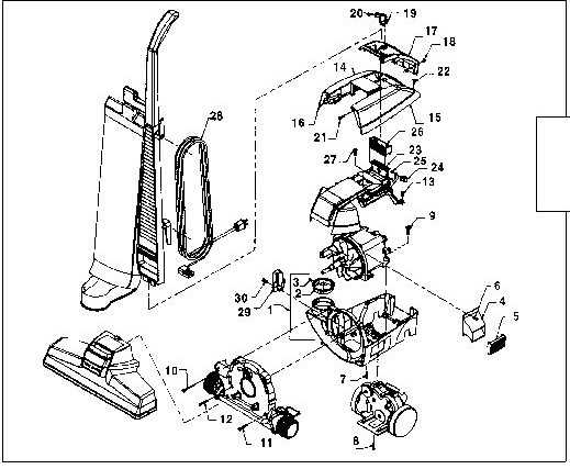 hoover windtunnel parts diagram