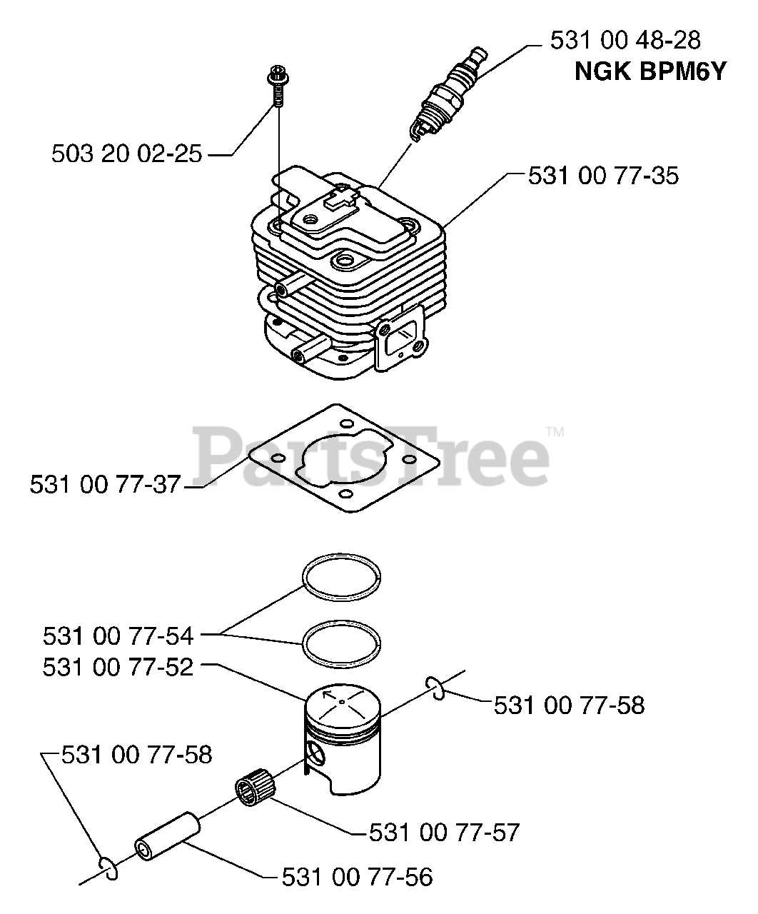 husqvarna 142 parts diagram