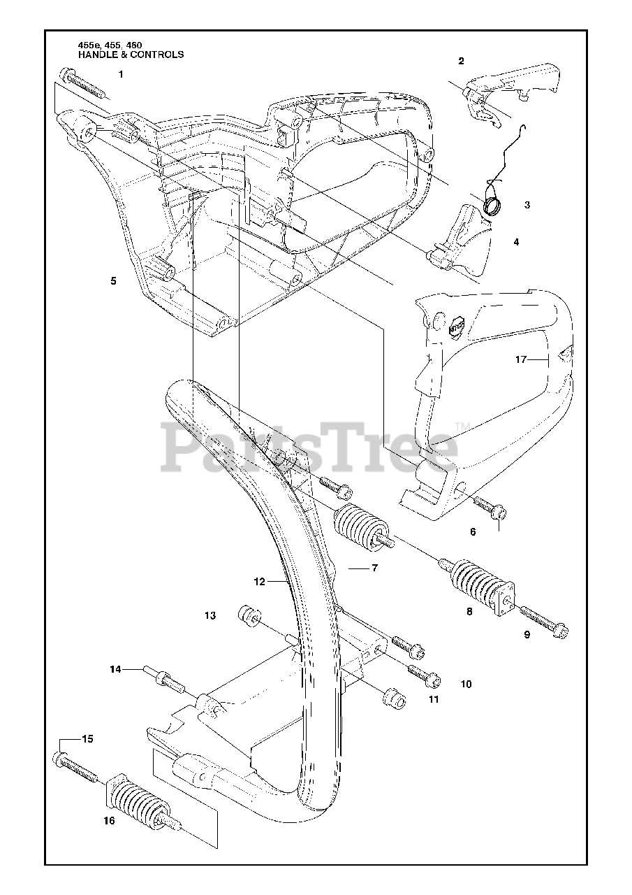 husqvarna 450 chainsaw parts diagram