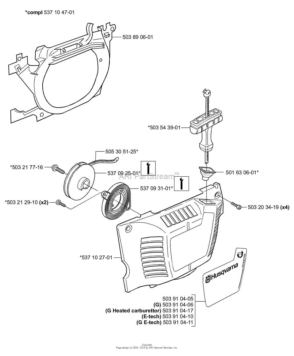 husqvarna 51 parts diagram