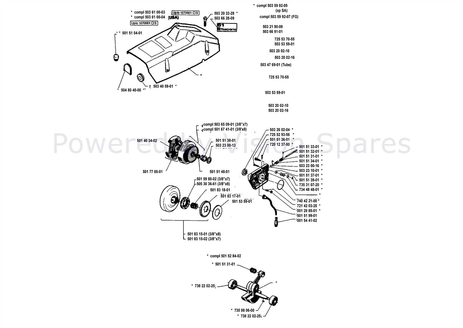 husqvarna 61 parts diagram