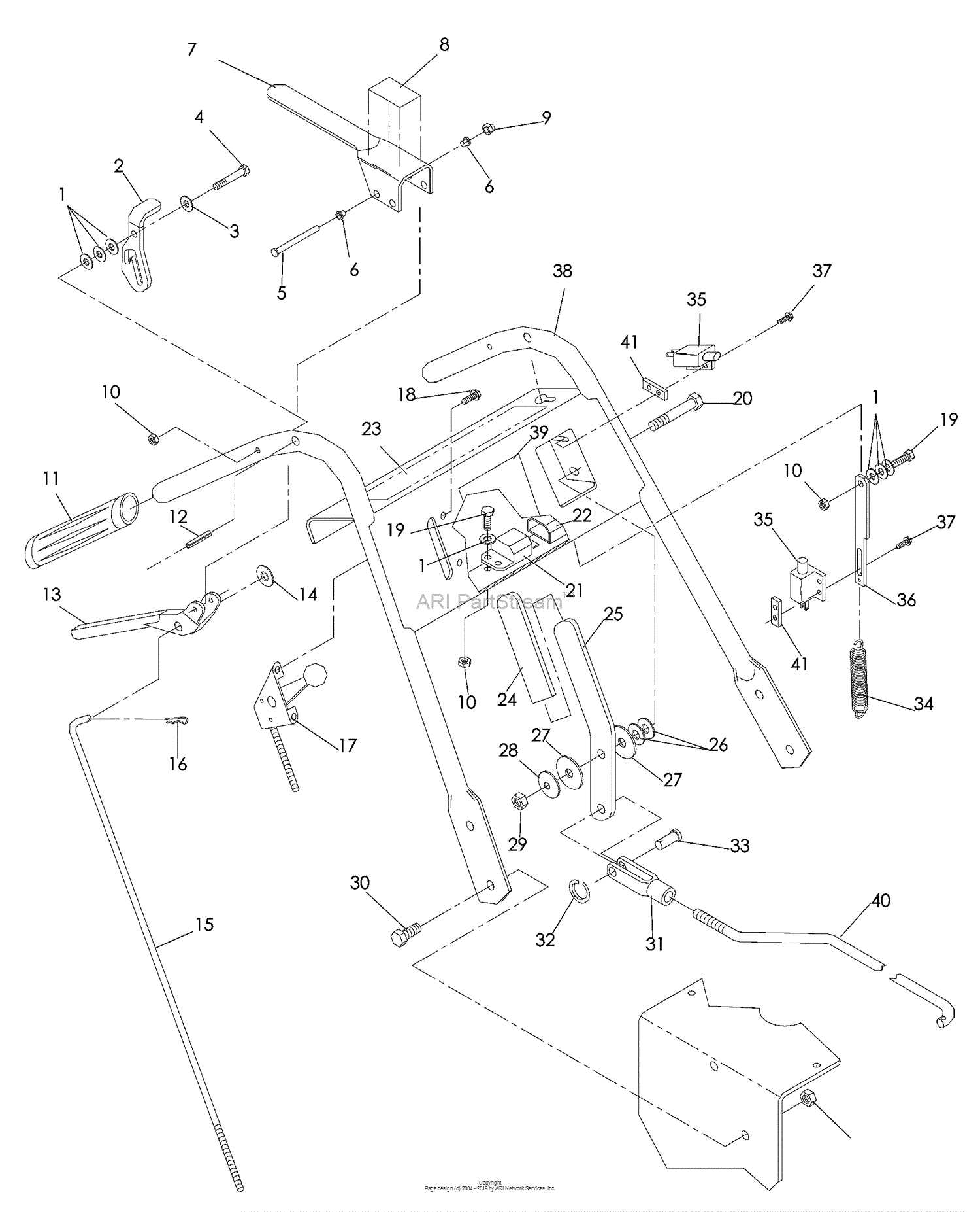 husqvarna self propelled mower parts diagram