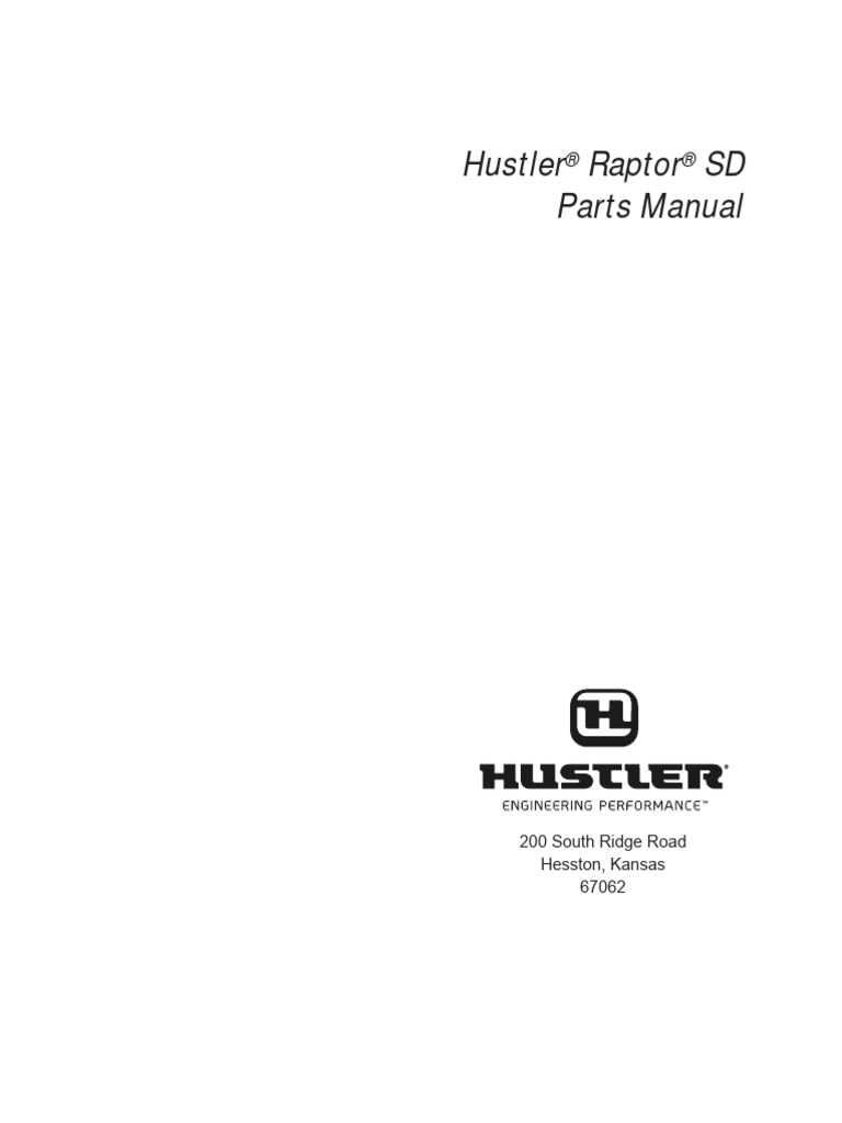 hustler raptor parts diagram