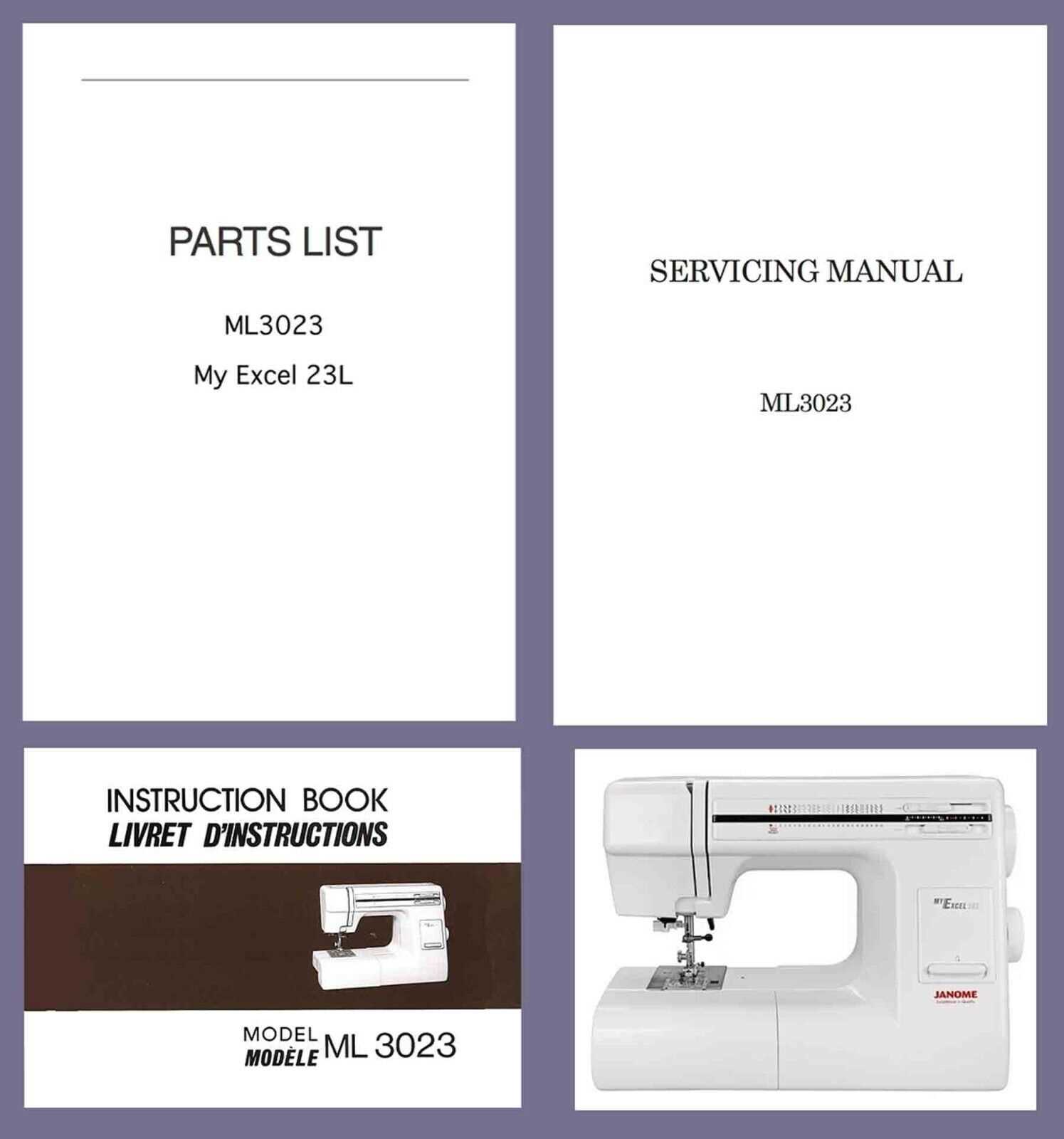 janome sewing machine parts diagram