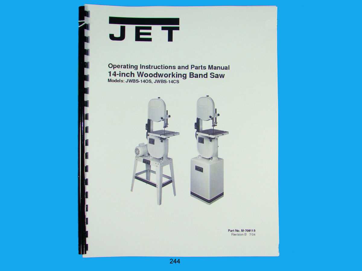 jet band saw parts diagram