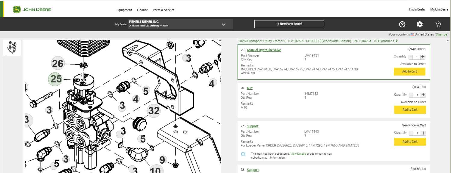 john deere 1025r parts diagram